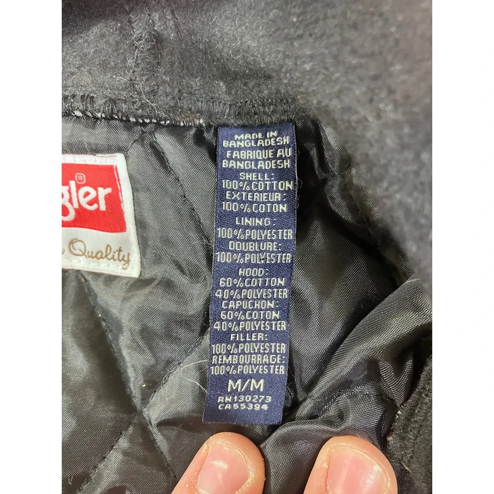 Wrangler Men's Plaid Flannel‎ Lined Hooded Shirt Jacket Brown Tan Size M